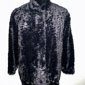 Black Faux Fur Jacket